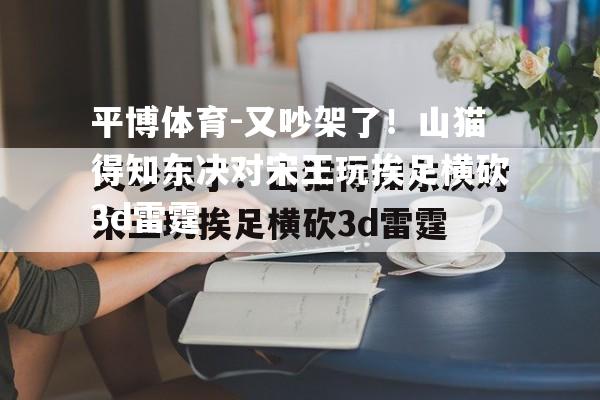 又吵架了！山猫得知东决对宋王玩挨足横砍3d雷霆